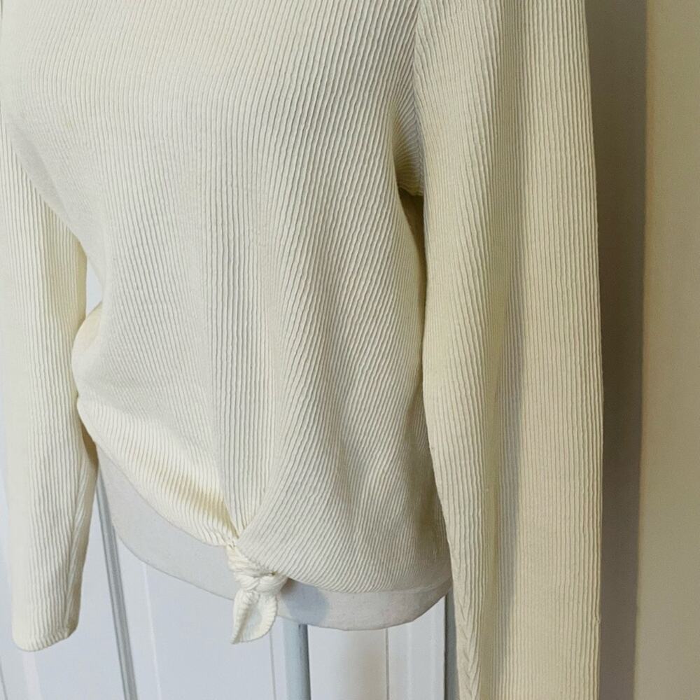 Madewell Texture & Thread Ribbed Knot Front Top - Picture 4 of 6
